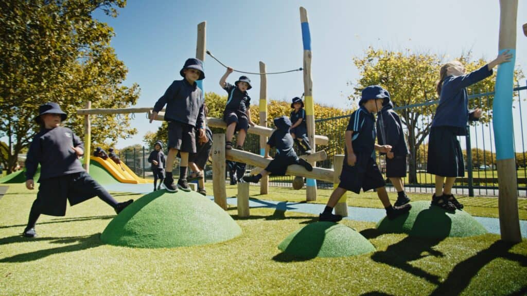 Full Service playground design and build company can work from surface to playground equipment manufacturing.
