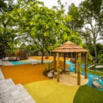 Natural elements are great for shade in childcare playgrounds