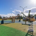 Play equipment at Whitikau Reserve in Opotiki