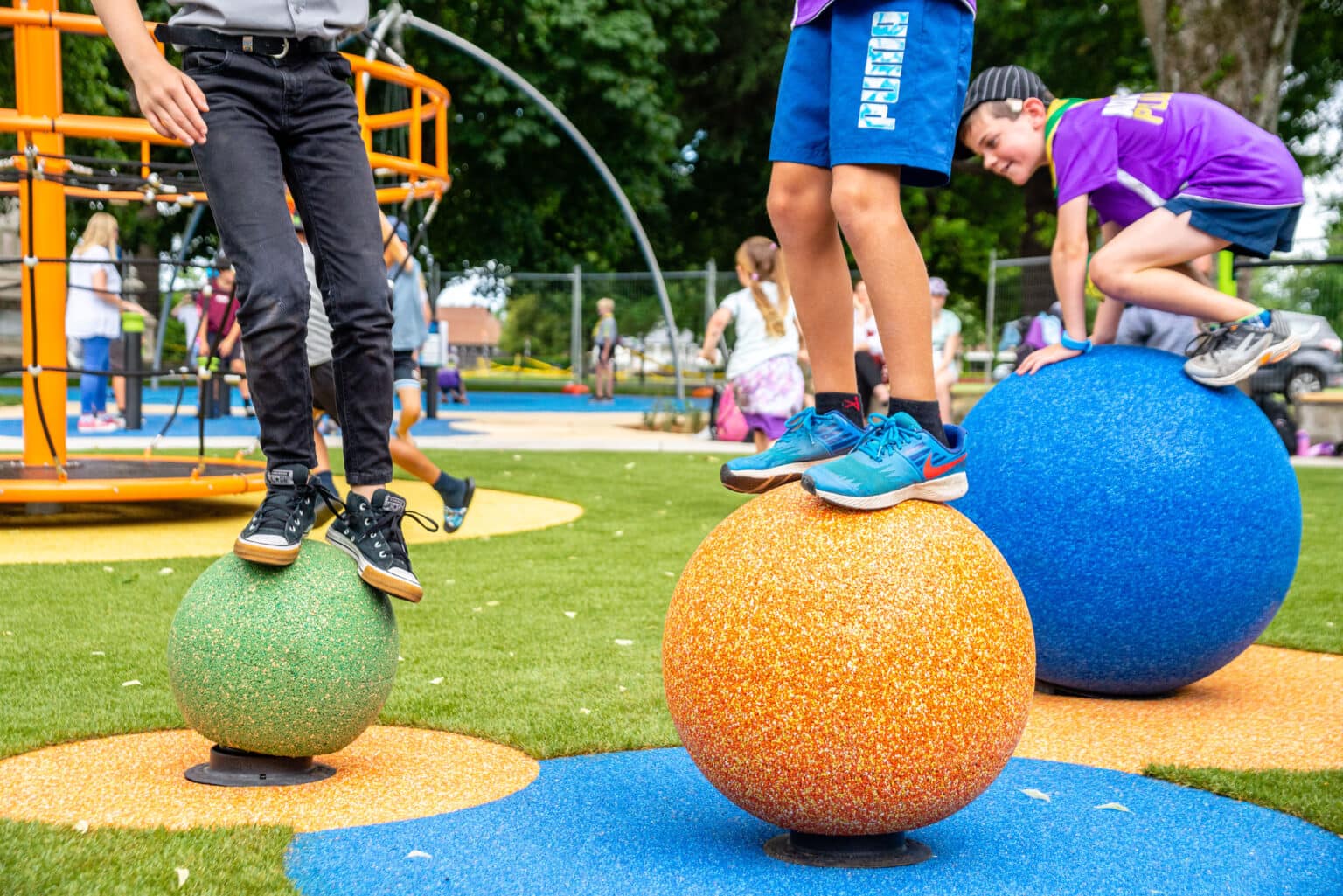 Thoughtful playground design in 2023 allow for many ways of play.