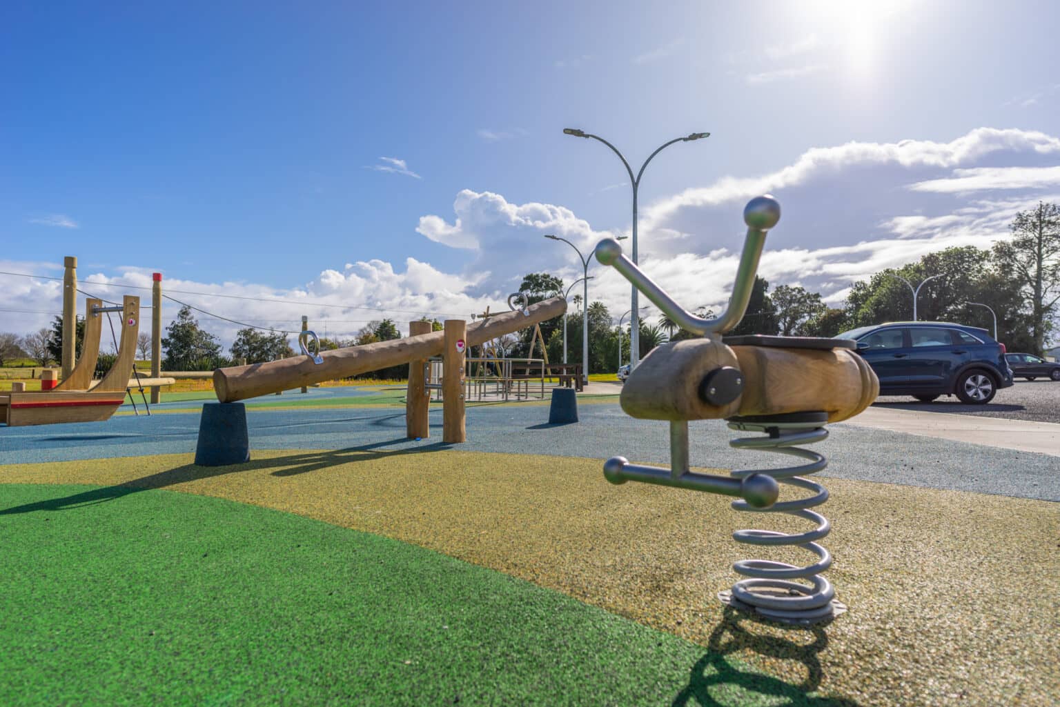 Play equipment at Whitikau Reserve in Opotiki