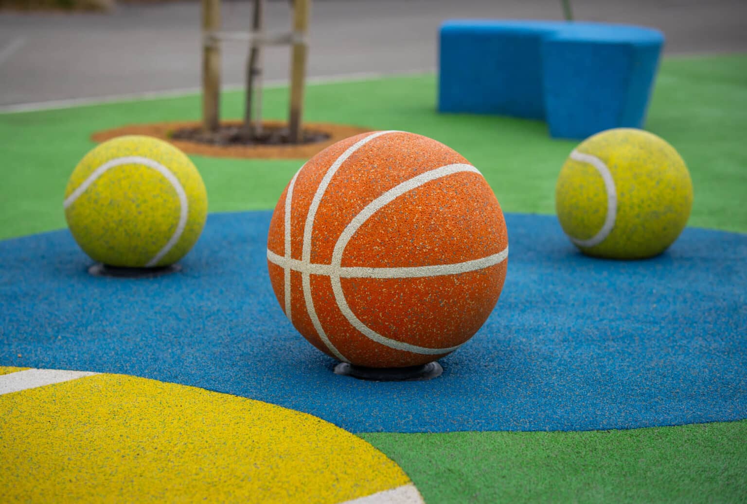 Sports are also great on thematic playground design.