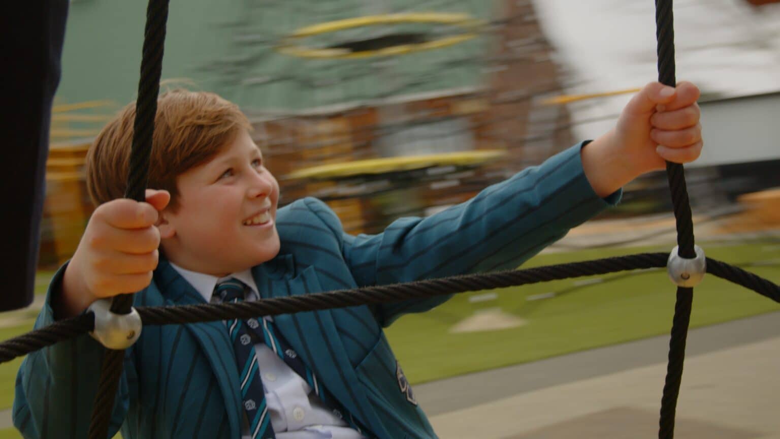 Students play at Kristin School Senior playground