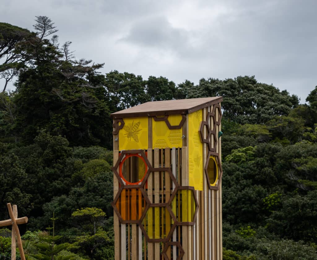 Bespoke tower in Wellington Botanic Gardens