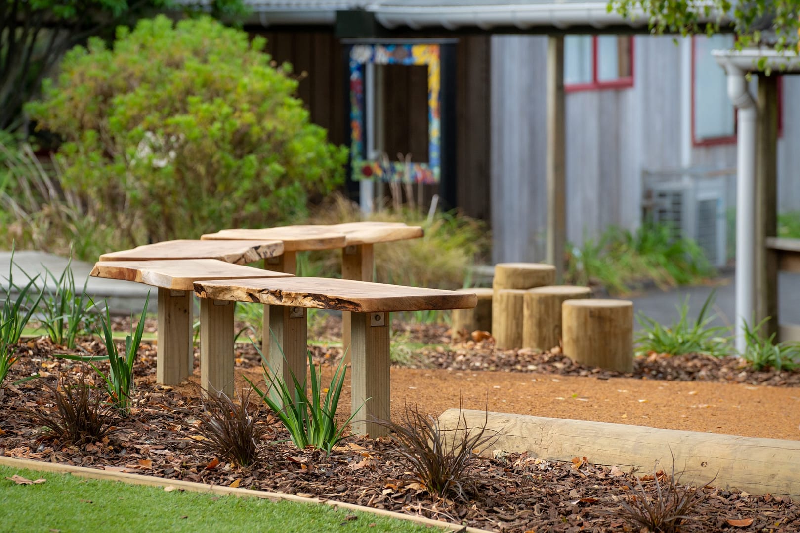 Landscaping idea for your next school playground.