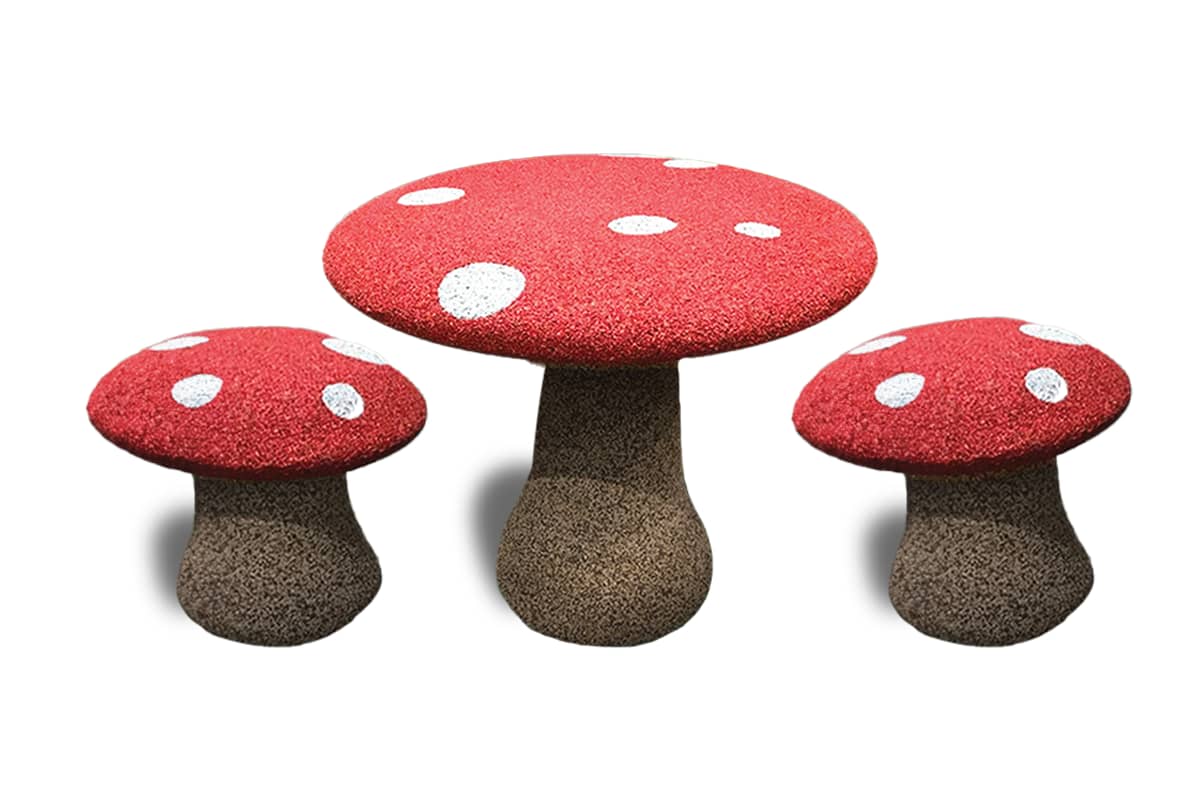 Children's toadstool table and chairs on sale