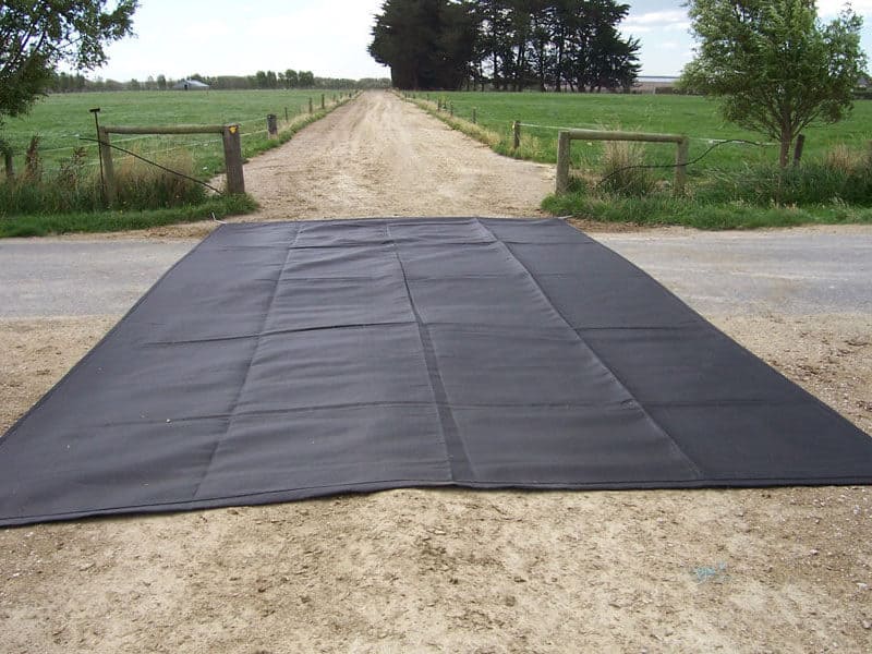 CowTrax road crossing mat across a road